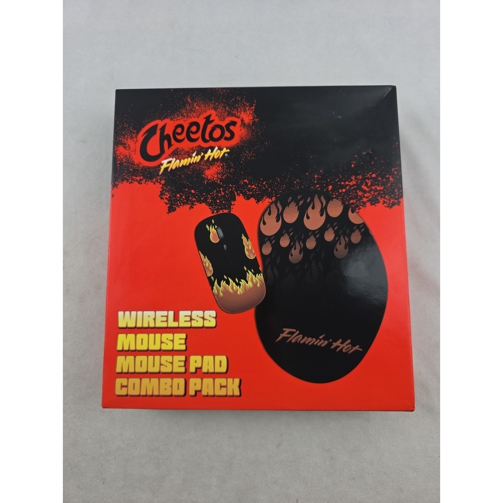Cheetos Flamin Hot Wireless Mouse & Mouse Pad Combo‎ Pack